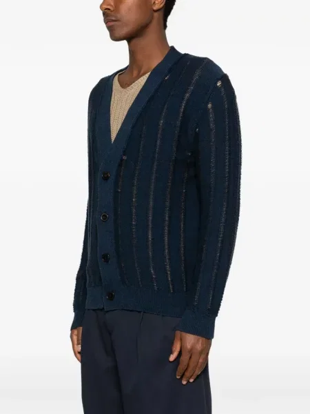 Cardigan Amaranto tricotate albastru