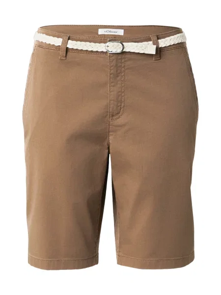 S.Oliver Pantaloni eleganți închis maro