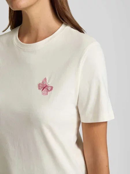 T-shirt o kroju regular fit z mieszanka bawełny model ELI Jake*s Casual biała