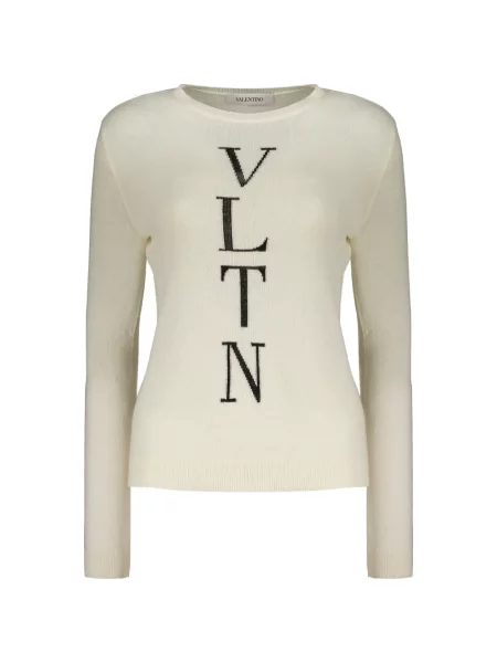 Pulover Valentino Garavani de lână alb