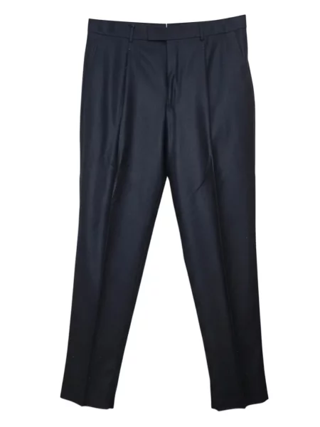 Pantaloni Zegna plisate albastru