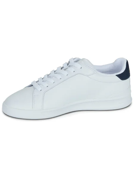 Sneakerși Polo Ralph Lauren din dantelă alb