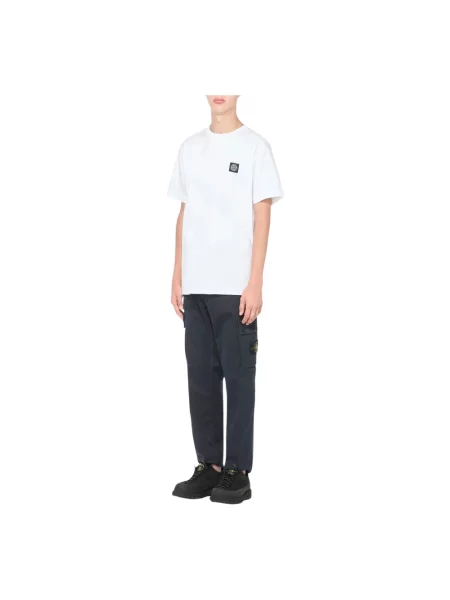 Koszulka Stone Island z kamieniami biała