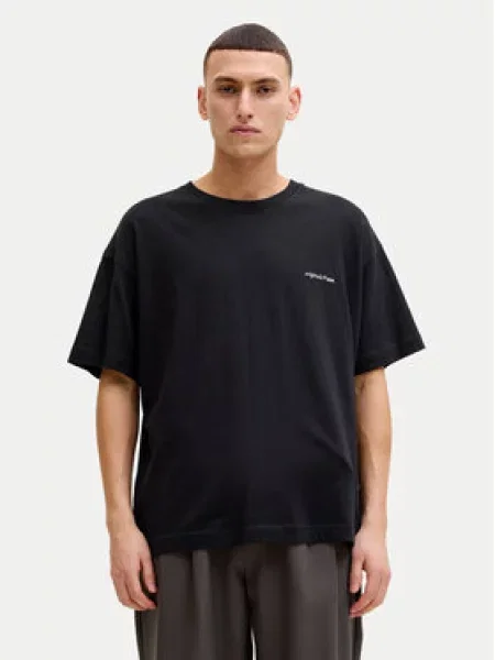 JACK & JONES Tričko JORMONTAUK / biela čierna