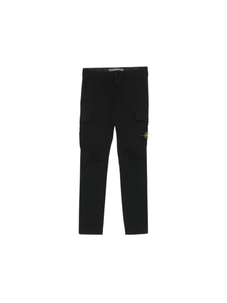 Spodnie cargo Stone Island z kamieniami czarne