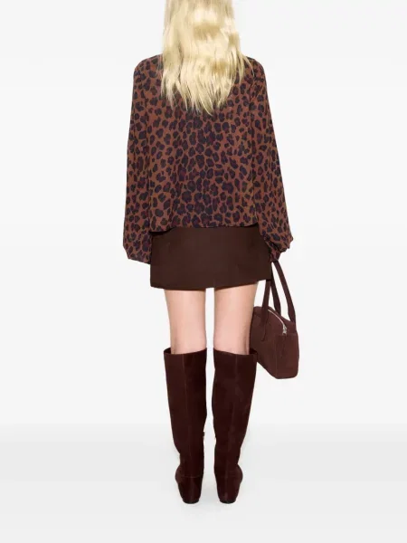 Top Simon Miller cu imagine cu model leopard maro
