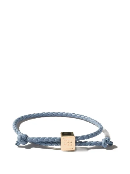 Brăţară Miu Miu din piele auriu