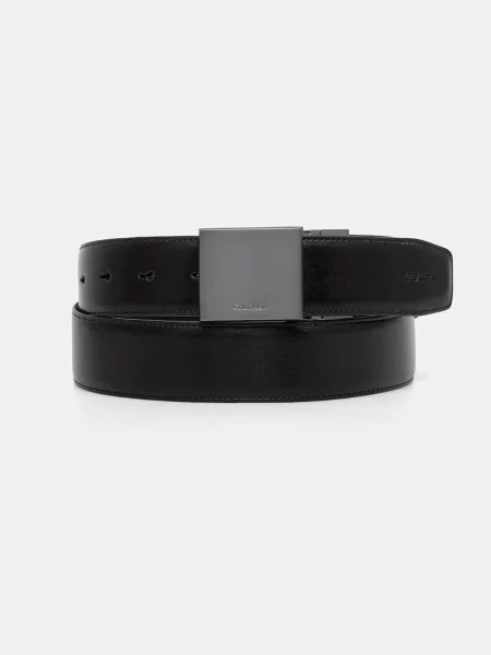 Calvin Klein ζώνη ανδρική δερμάτινη μαύρο