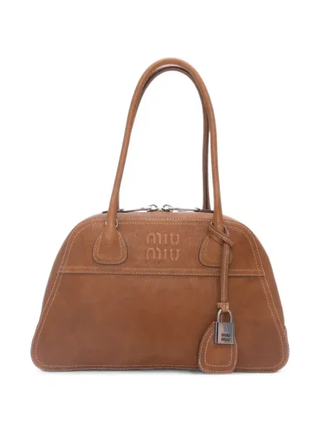 Geantă Miu Miu din piele maro