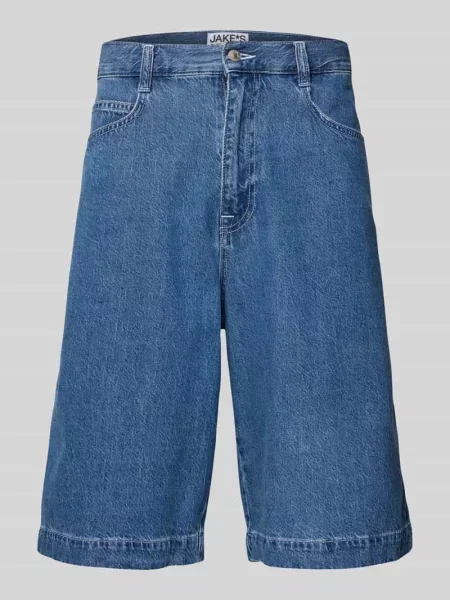 Szorty jeansowe o kroju regular fit z 5 Jake*s Studio Men niebieskie