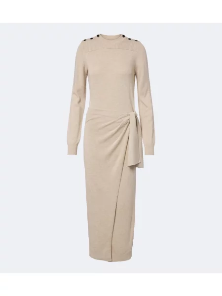 Rochie Isabel Marant drapată bej