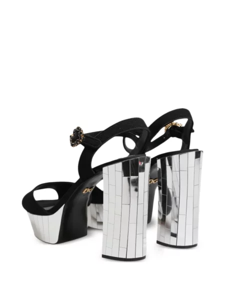 Sandale Dolce & Gabbana cu platformă negru
