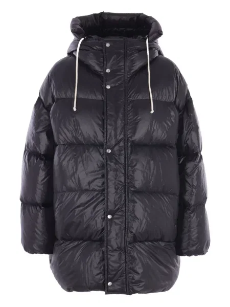 Geacă Jil Sander cu glugă negru