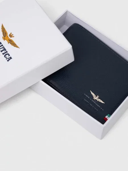 Шкіряний гаманець Aeronautica Militare