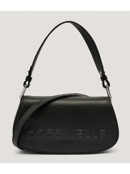 Coccinelle De piele geantă pe umăr MYRTHA MINI negru