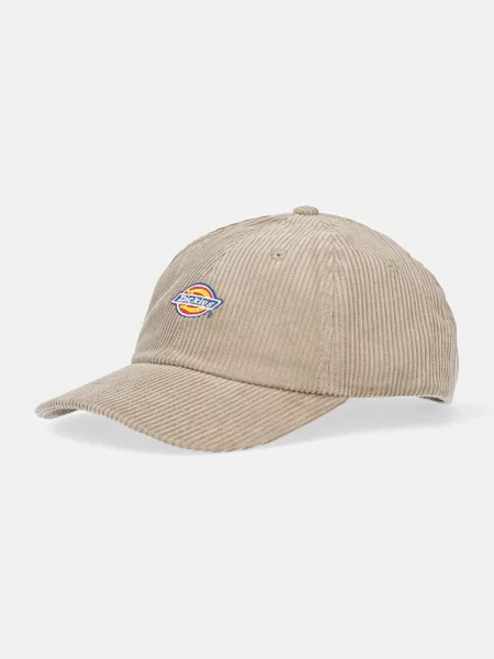 Джинсова шапка с козирка Dickies зелено с апликация каки