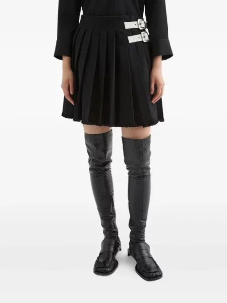 Fusta mini Jil Sander de lână negru