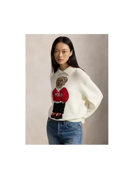 Polo Ralph Lauren Sweter Kremowy biały