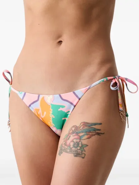 Bikini Kurt Geiger London cu imagine cu legături roz