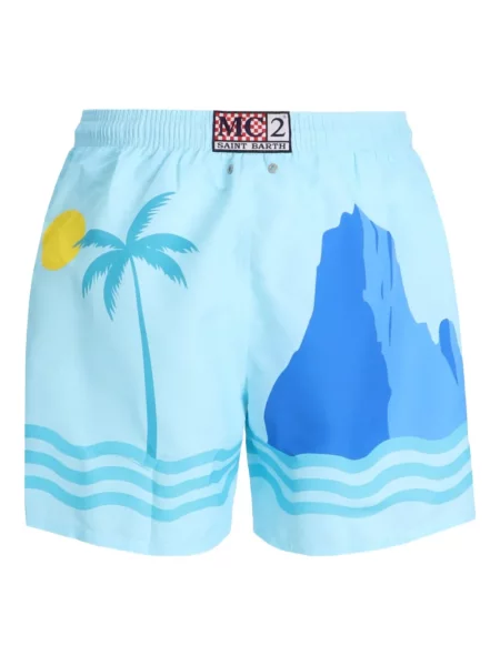 Slip de baie Mc2 Saint Barth cu imagine albastru