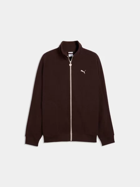 Спортивна кофта PUMA Ess Elevated Relaxed Winteri комбінований верх коричневий