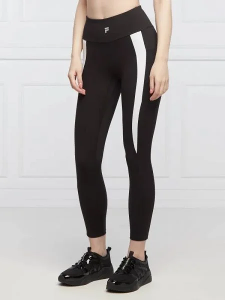 Talie pantaloni Fila cu talie înaltă negru