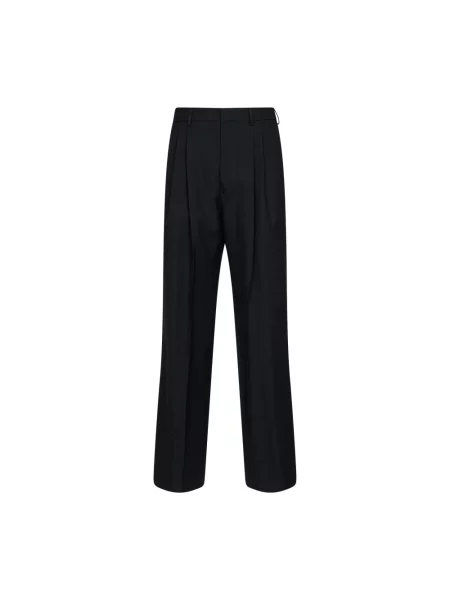 Spodnie Dries Van Noten wełniane czarne