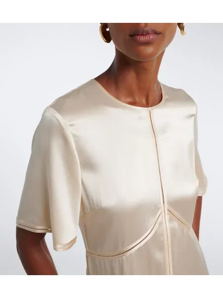 Rochie midi Joseph din satin alb