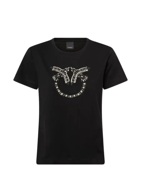 Tricou Pinko cu broderie negru