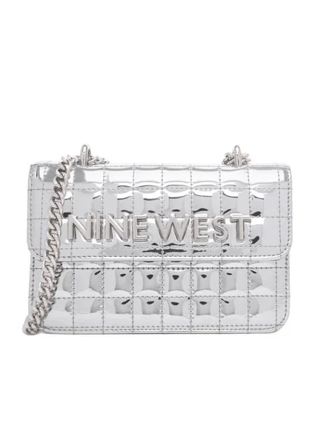 Дамска чанта Nine West сребрист