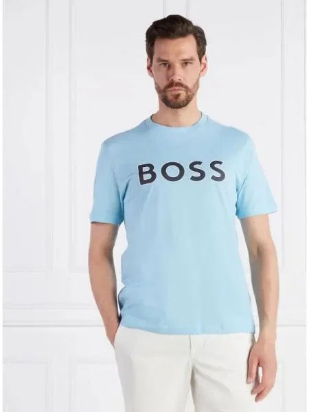 BOSS GREEN Tricou Tee 1 albastru