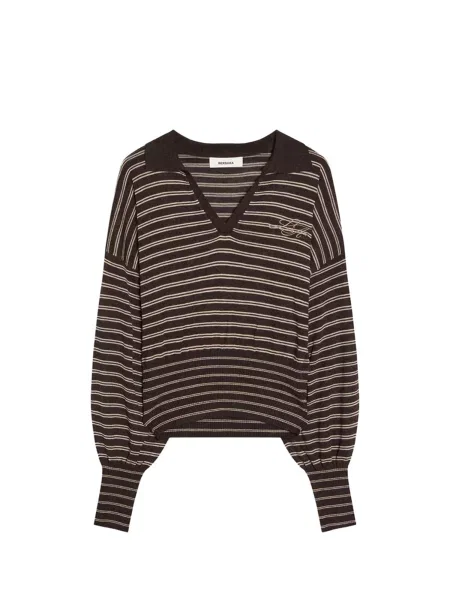 Bershka Pulover deschis / maro bej