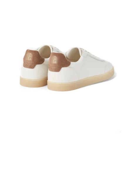 Sneakersy Brunello Cucinelli zamszowe białe