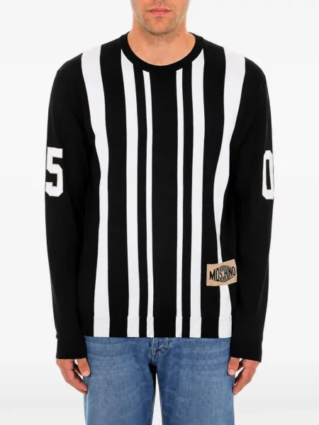Πουλόβερ Moschino μαύρο
