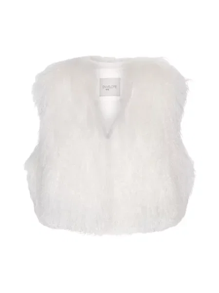 Krótka kamizelka Envelope 1976 beżowa