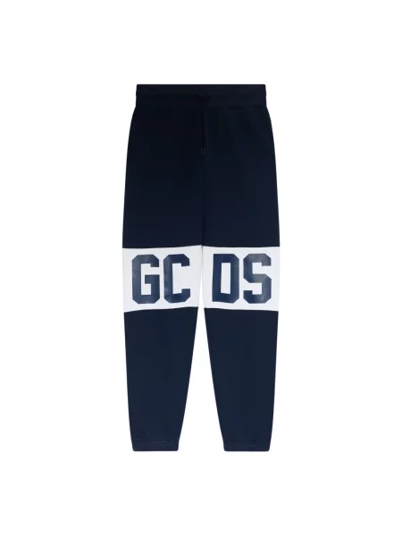 Spodnie dresowe Gcds z logo niebieskie