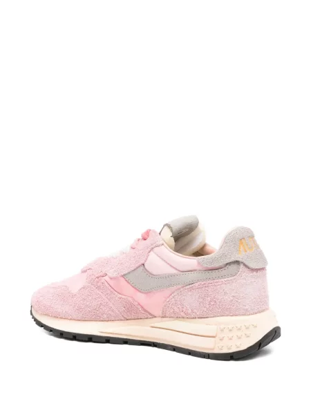 Sneakerși Autry din piele de căprioară roz