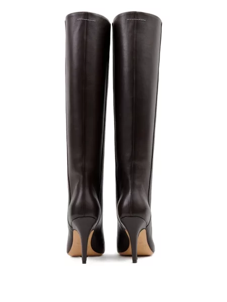 Cizme Mm6 Maison Margiela cu toc înalt maro