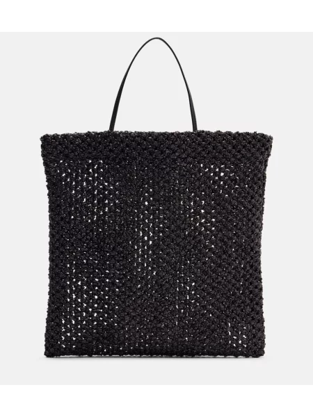 Geantă The Row mini negru