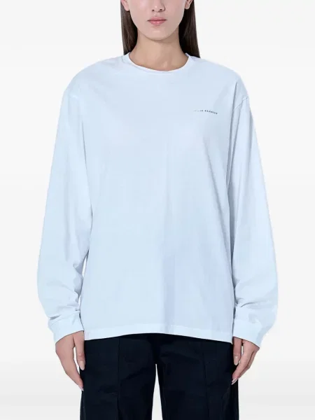 Lung tricou Cecilie Bahnsen cu funde alb