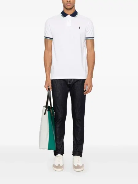 Sneakerși Polo Ralph Lauren plasă alb