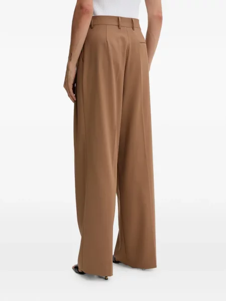Pantaloni Fracomina plisate maro