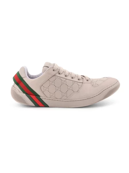 Sneakersy Gucci Screener skórzane beżowe