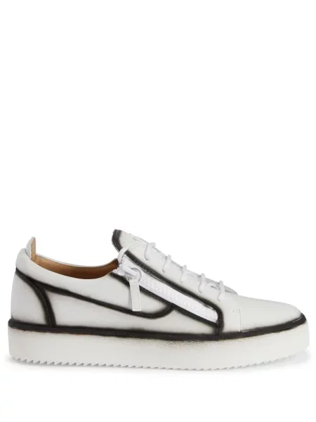 Sneakerși Giuseppe Zanotti Frankie din piele alb