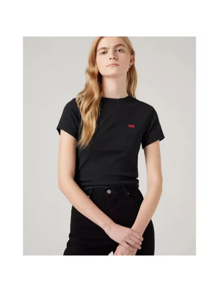 T-shirt z naszywką z logo Levi's czarna