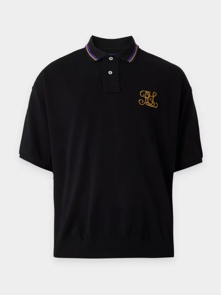 Polo Ralph Lauren Tricou albastru regal / galben auriu negru