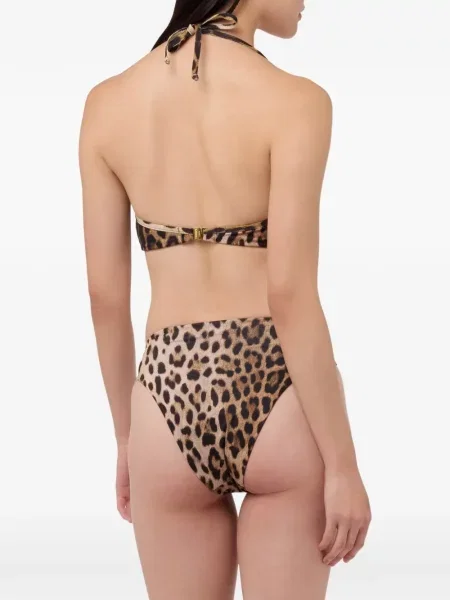 Bikini Moschino cu imagine cu model leopard