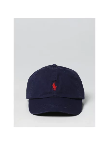 Polo Ralph Lauren czapka z daszkiem z aplikacją niebieska