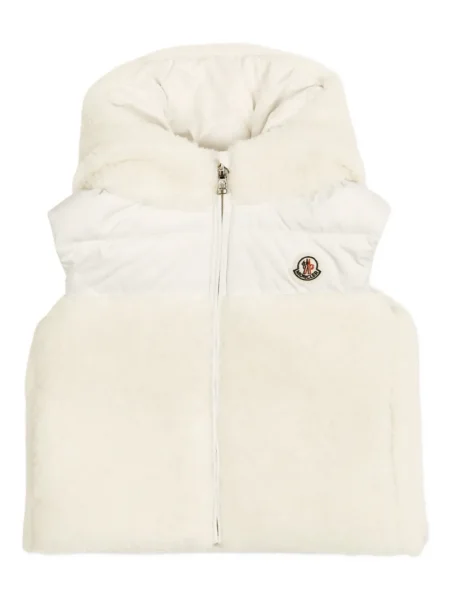 Kamizelka puchowa dziecięca Moncler Enfant biała