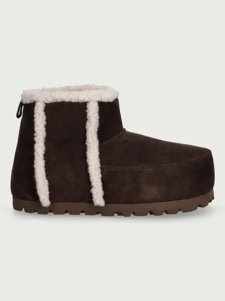 Inuikii Cozy Boot Ankle snehule dámske semišové hnedá